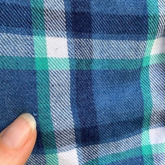 OSH Kosh Plaid Flannel Button Down Shirt - Picture 6 of 6